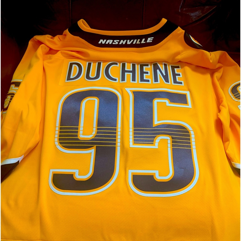 Matt Duchene gold home jersey, only worn once. It’s a large in perfect condition